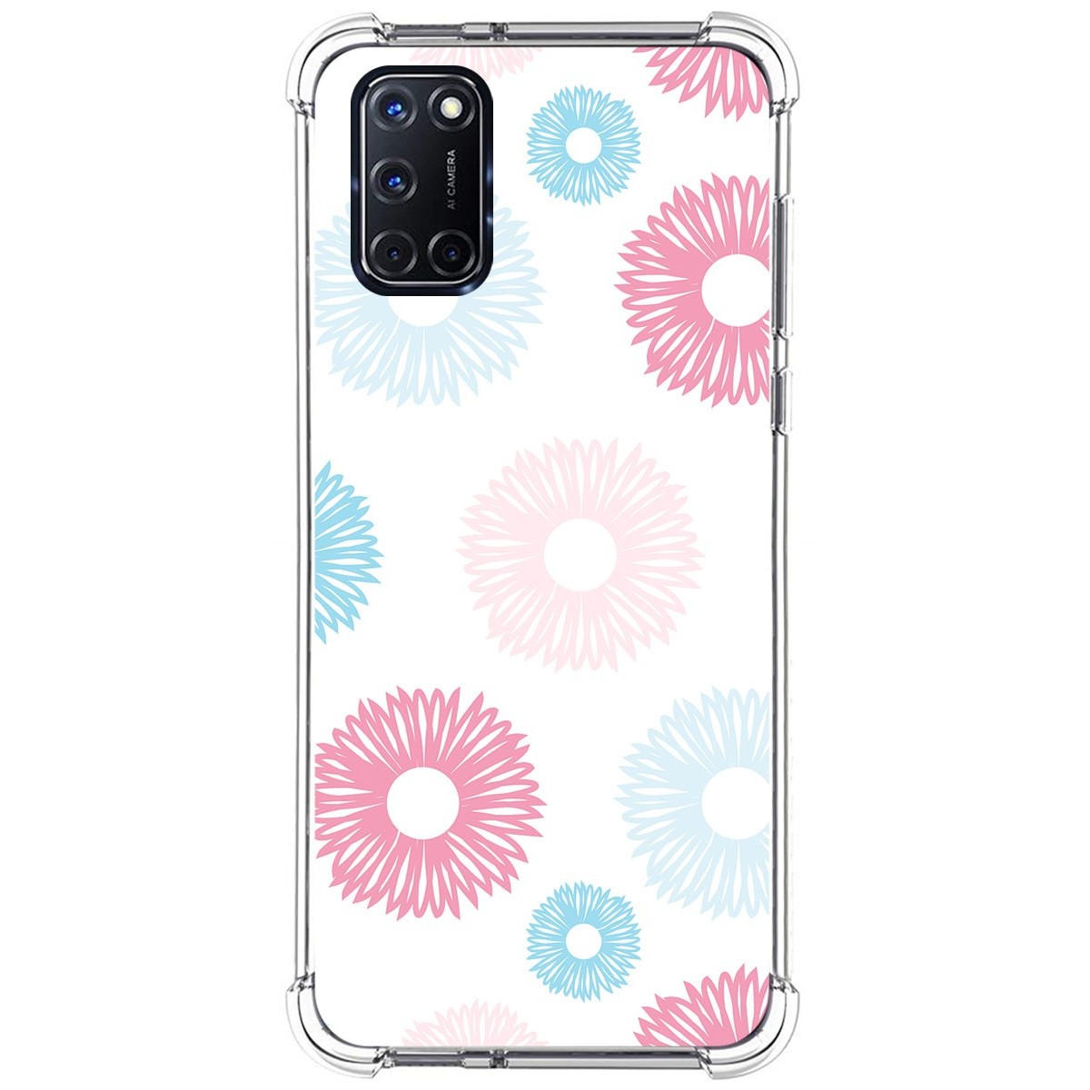 Funda Silicona Antigolpes para Oppo A52 / A72 diseño Flores 06 Dibujos