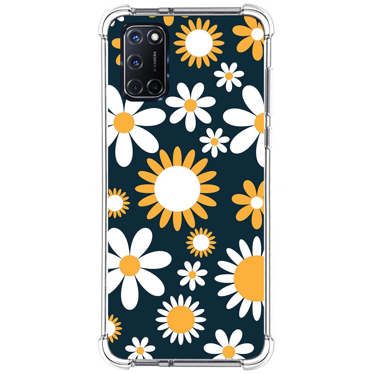Funda Silicona Antigolpes para Oppo A52 / A72 diseño Flores 08 Dibujos