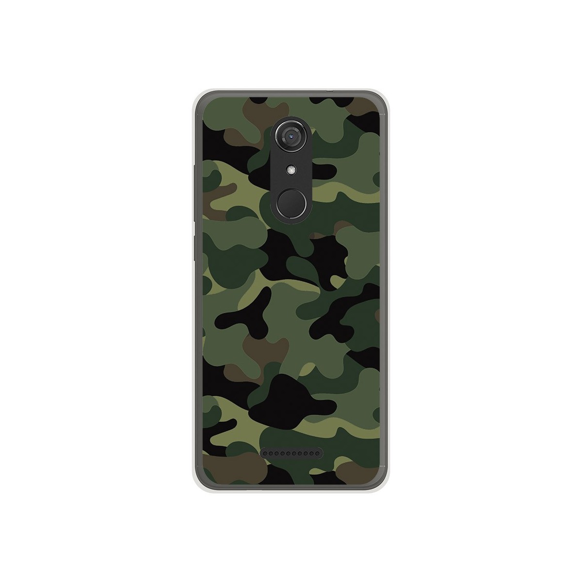Funda Gel Tpu para Wiko View Diseño Camuflaje Dibujos
