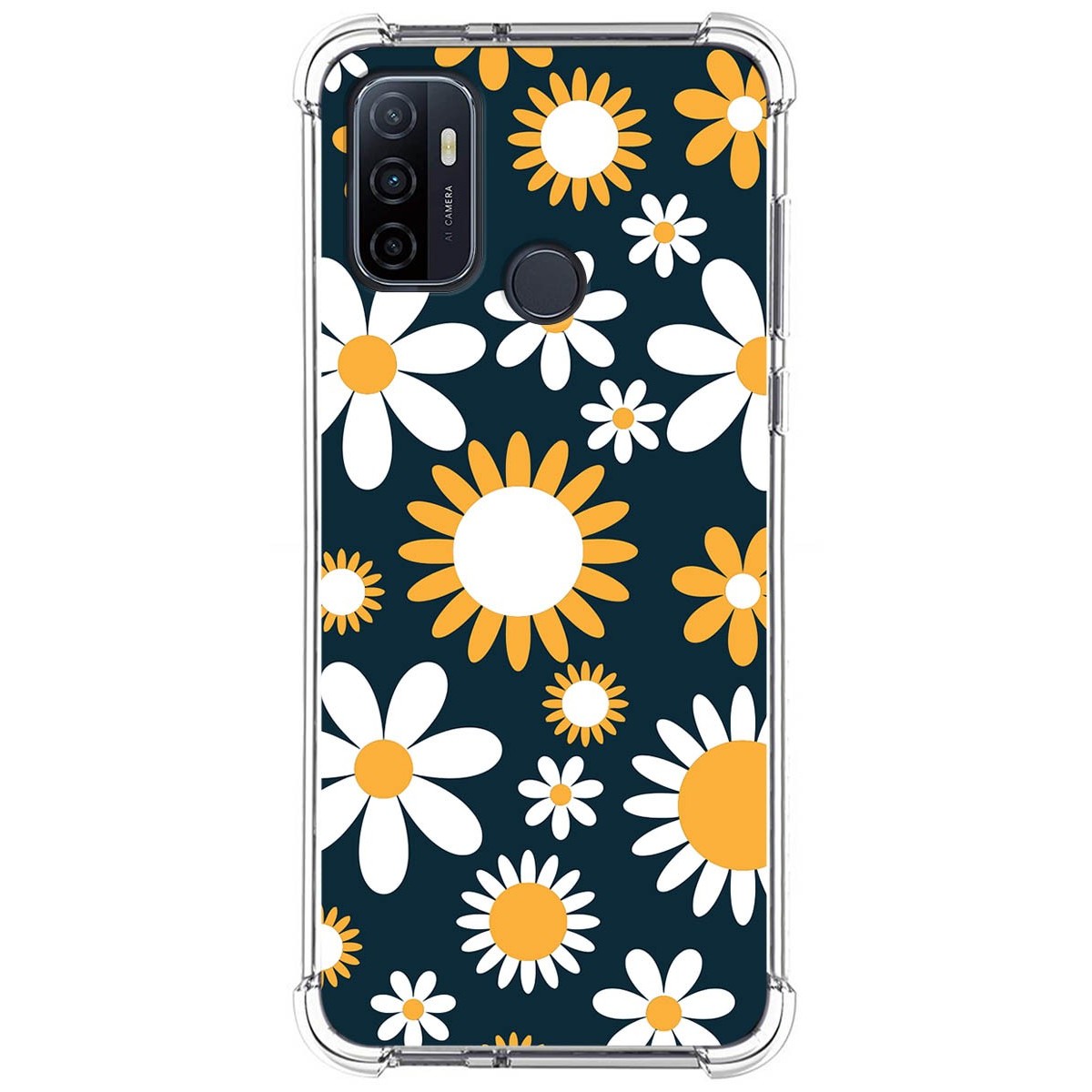 Funda Silicona Antigolpes para Oppo A53 / A53s diseño Flores 08 Dibujos