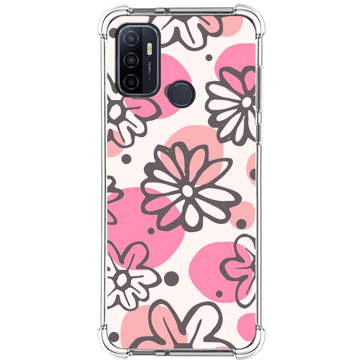 Funda Silicona Antigolpes para Oppo A53 / A53s diseño Flores 09 Dibujos