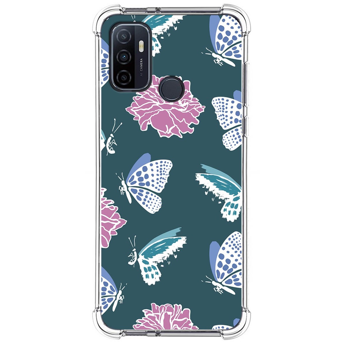 Funda Silicona Antigolpes para Oppo A53 / A53s diseño Flores 10 Dibujos