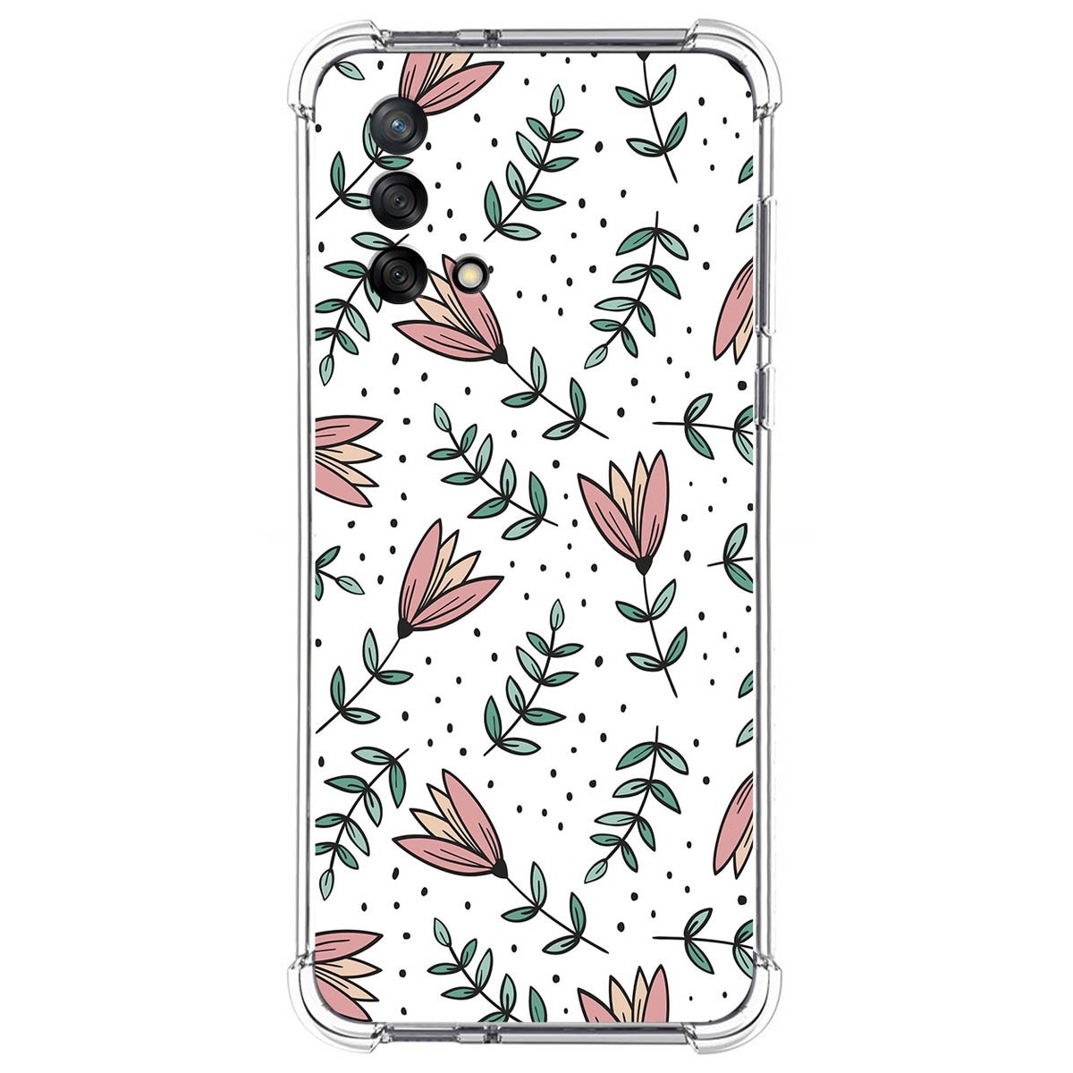 Funda Silicona Antigolpes para Oppo A74 4G diseño Flores 01 Dibujos