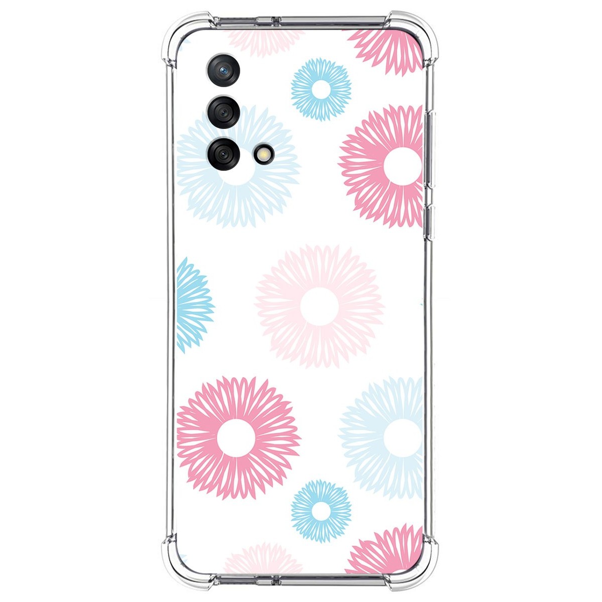 Funda Silicona Antigolpes para Oppo A74 4G diseño Flores 06 Dibujos