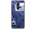 Funda Gel Tpu para Wiko View Diseño Circuito Dibujos