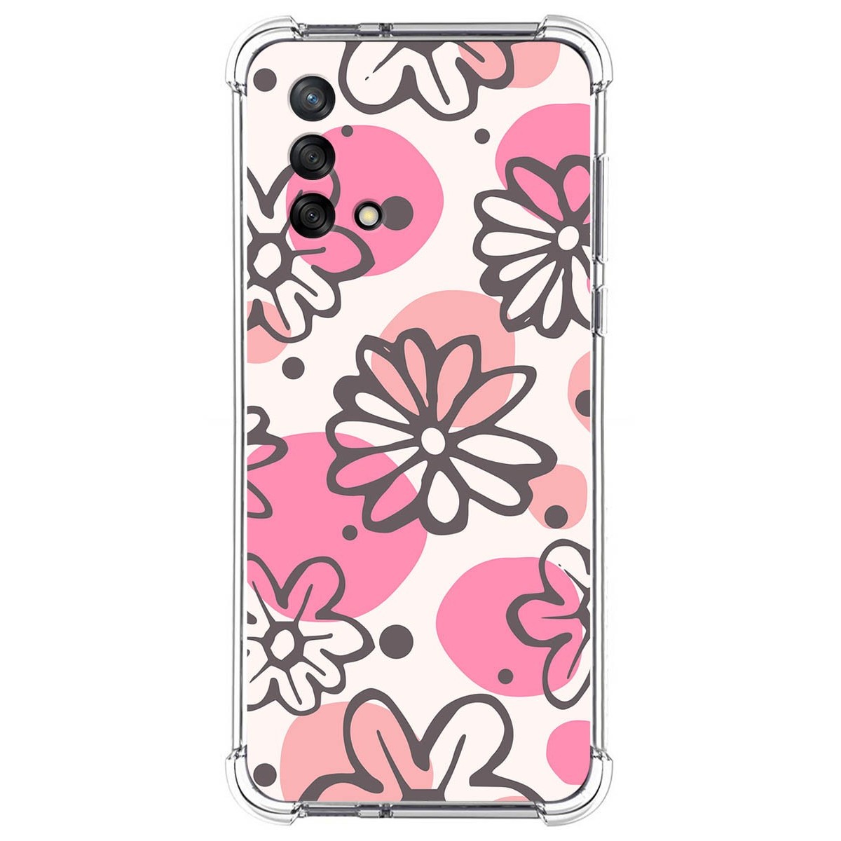 Funda Silicona Antigolpes para Oppo A74 4G diseño Flores 09 Dibujos