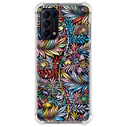 Funda Silicona Antigolpes para Oppo Find X3 Lite 5G diseño Flores 04 Dibujos