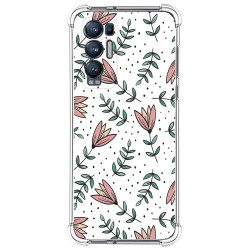 Funda Silicona Antigolpes para Oppo Find X3 Neo 5G diseño Flores 01 Dibujos