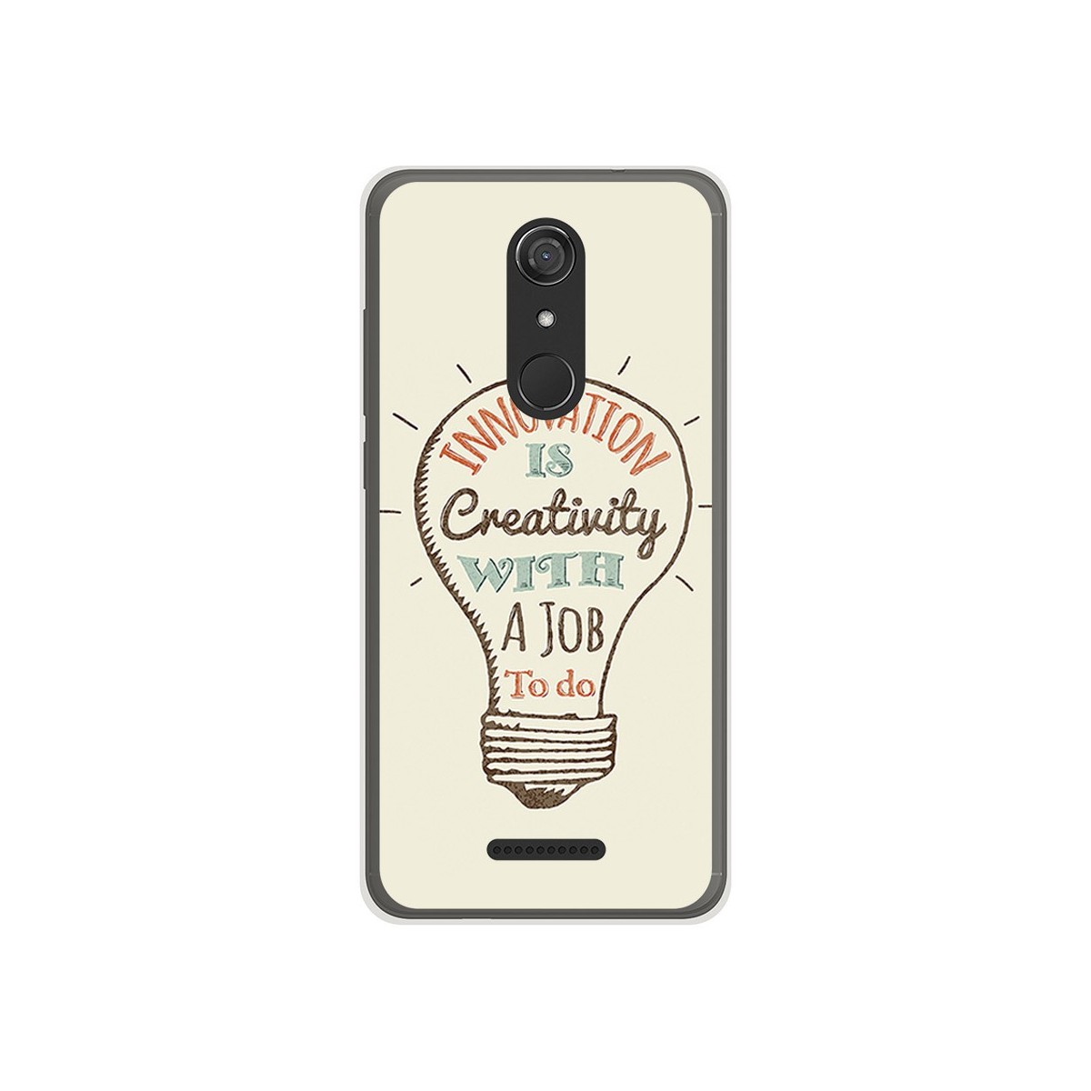 Funda Gel Tpu para Wiko View Diseño Creativity Dibujos