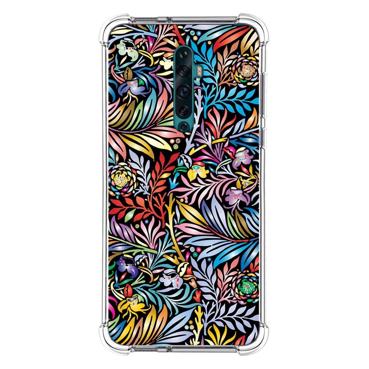Funda Silicona Antigolpes para Oppo Reno 2Z diseño Flores 04 Dibujos