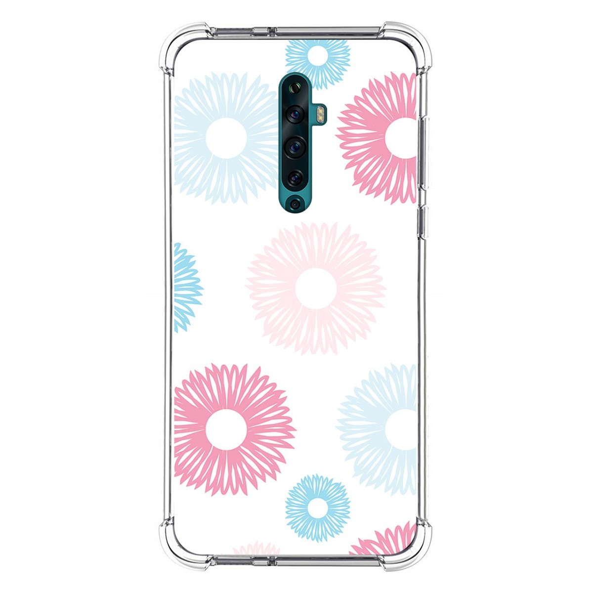 Funda Silicona Antigolpes para Oppo Reno 2Z diseño Flores 06 Dibujos