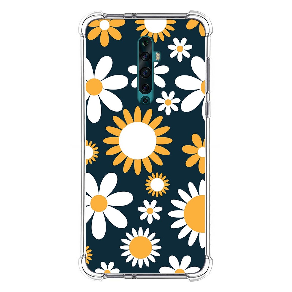 Funda Silicona Antigolpes para Oppo Reno 2Z diseño Flores 08 Dibujos