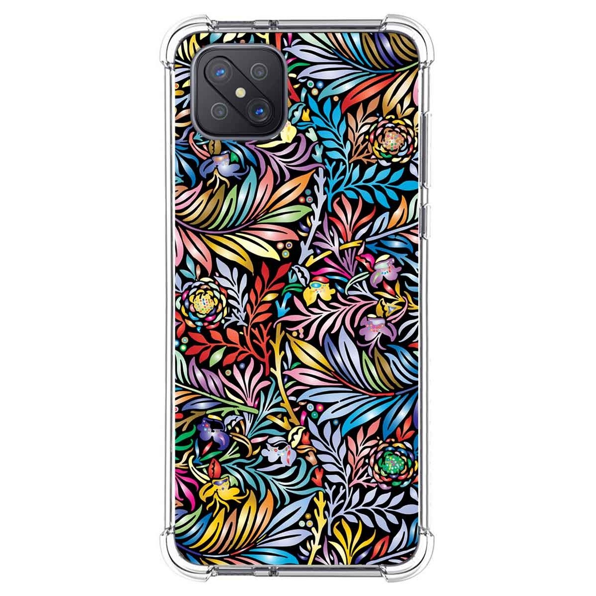 Funda Silicona Antigolpes para Oppo Reno 4Z 5G diseño Flores 04 Dibujos
