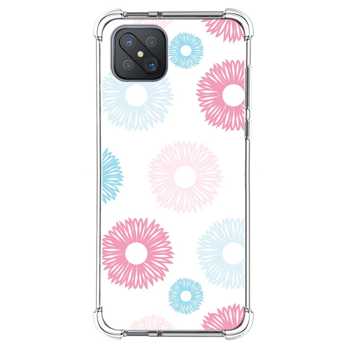 Funda Silicona Antigolpes para Oppo Reno 4Z 5G diseño Flores 06 Dibujos