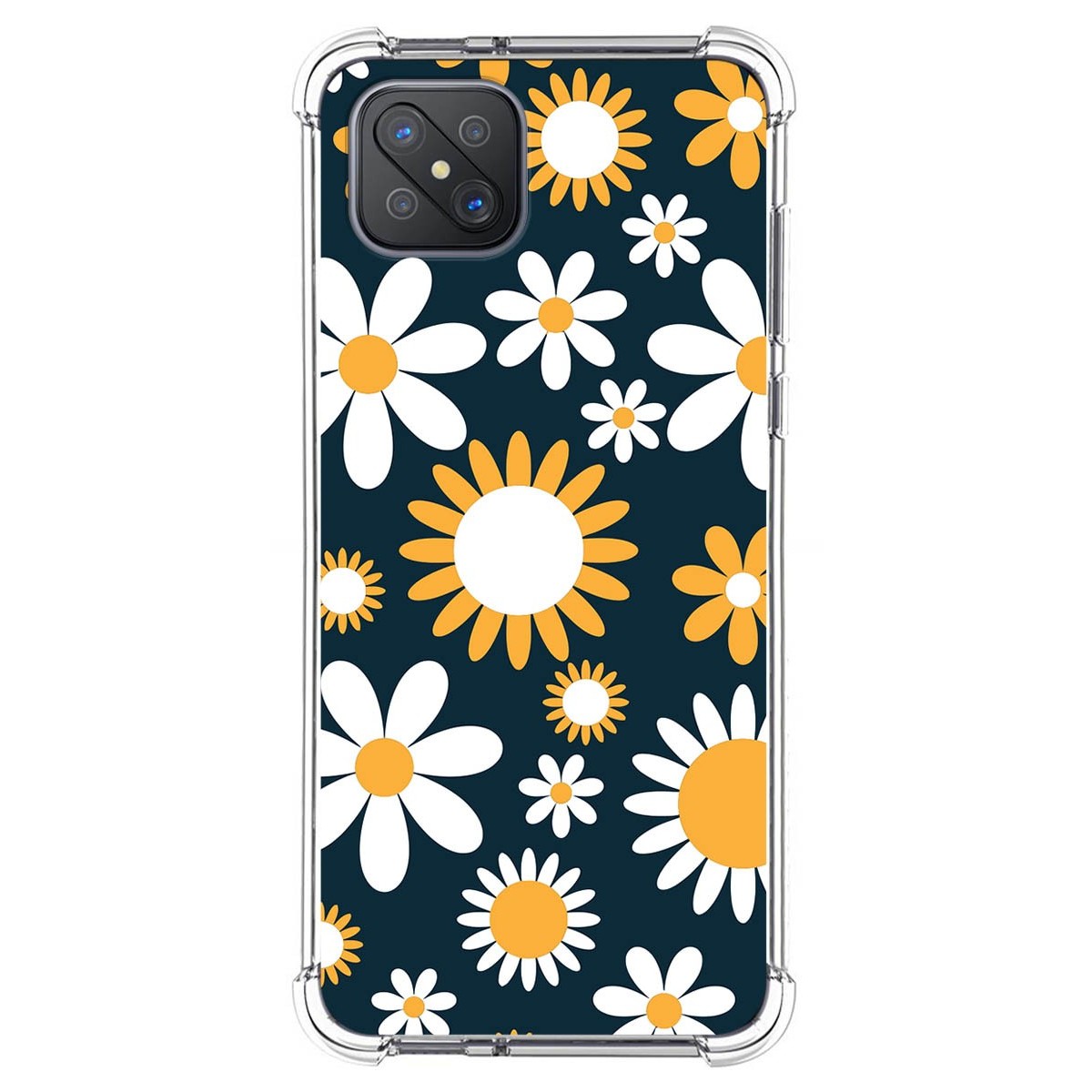Funda Silicona Antigolpes para Oppo Reno 4Z 5G diseño Flores 08 Dibujos