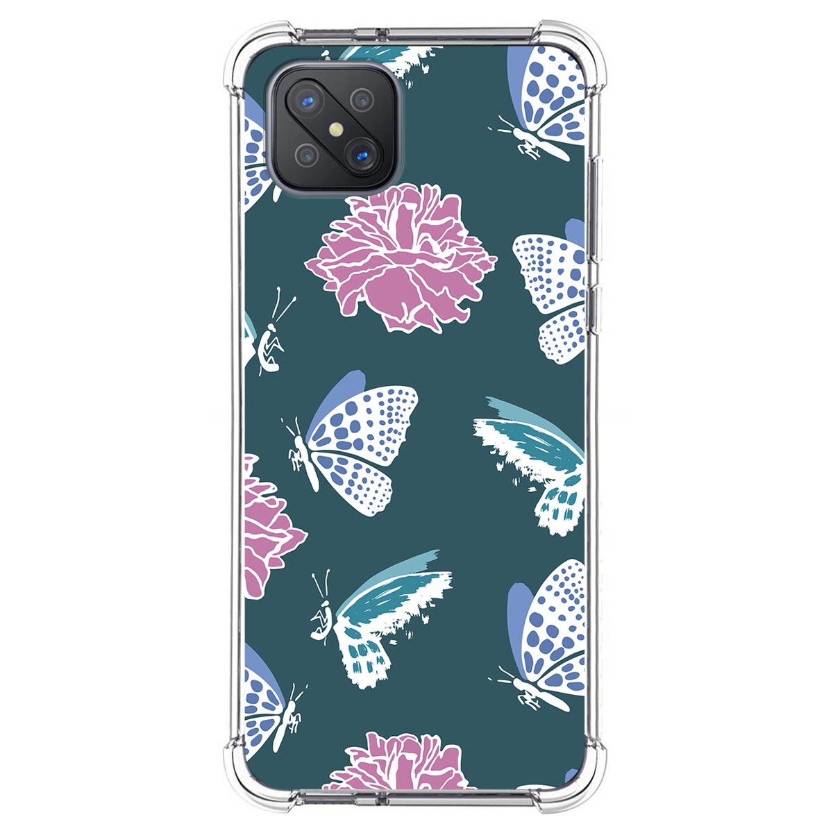 Funda Silicona Antigolpes para Oppo Reno 4Z 5G diseño Flores 10 Dibujos