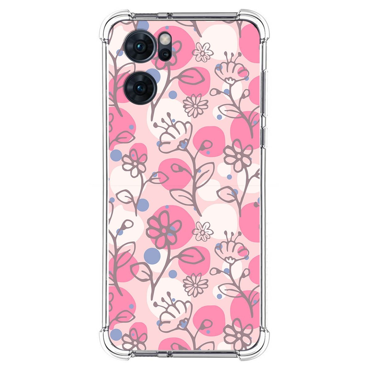 Funda Silicona Antigolpes para Oppo Reno 7 5G diseño Flores 07 Dibujos
