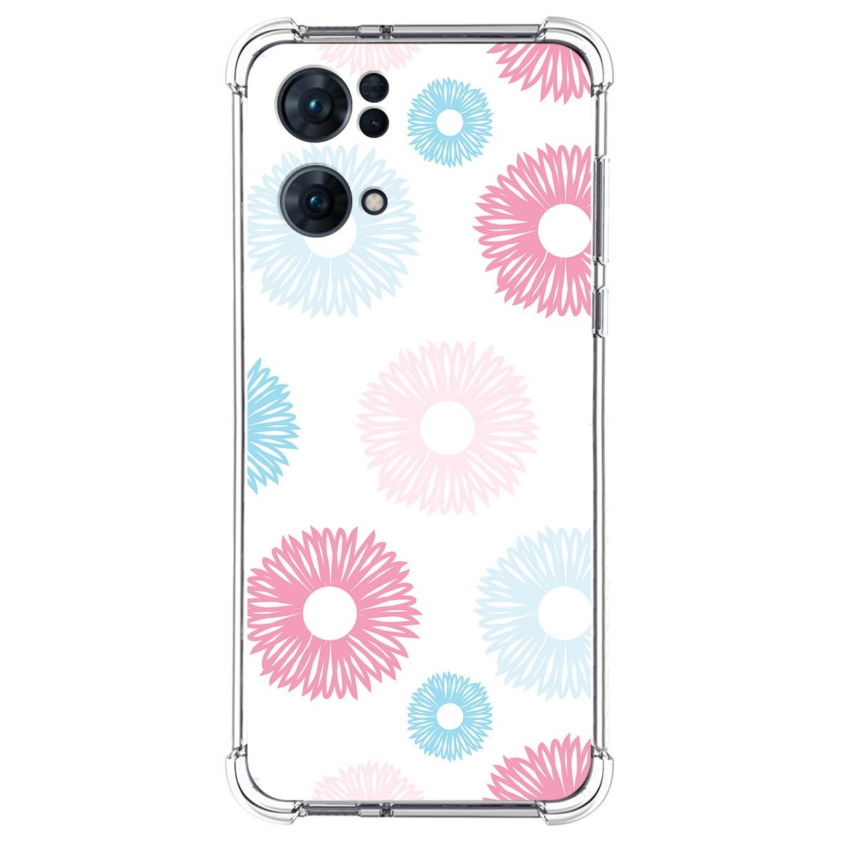 Funda Silicona Antigolpes para Oppo Reno 7 Pro 5G diseño Flores 06 Dibujos