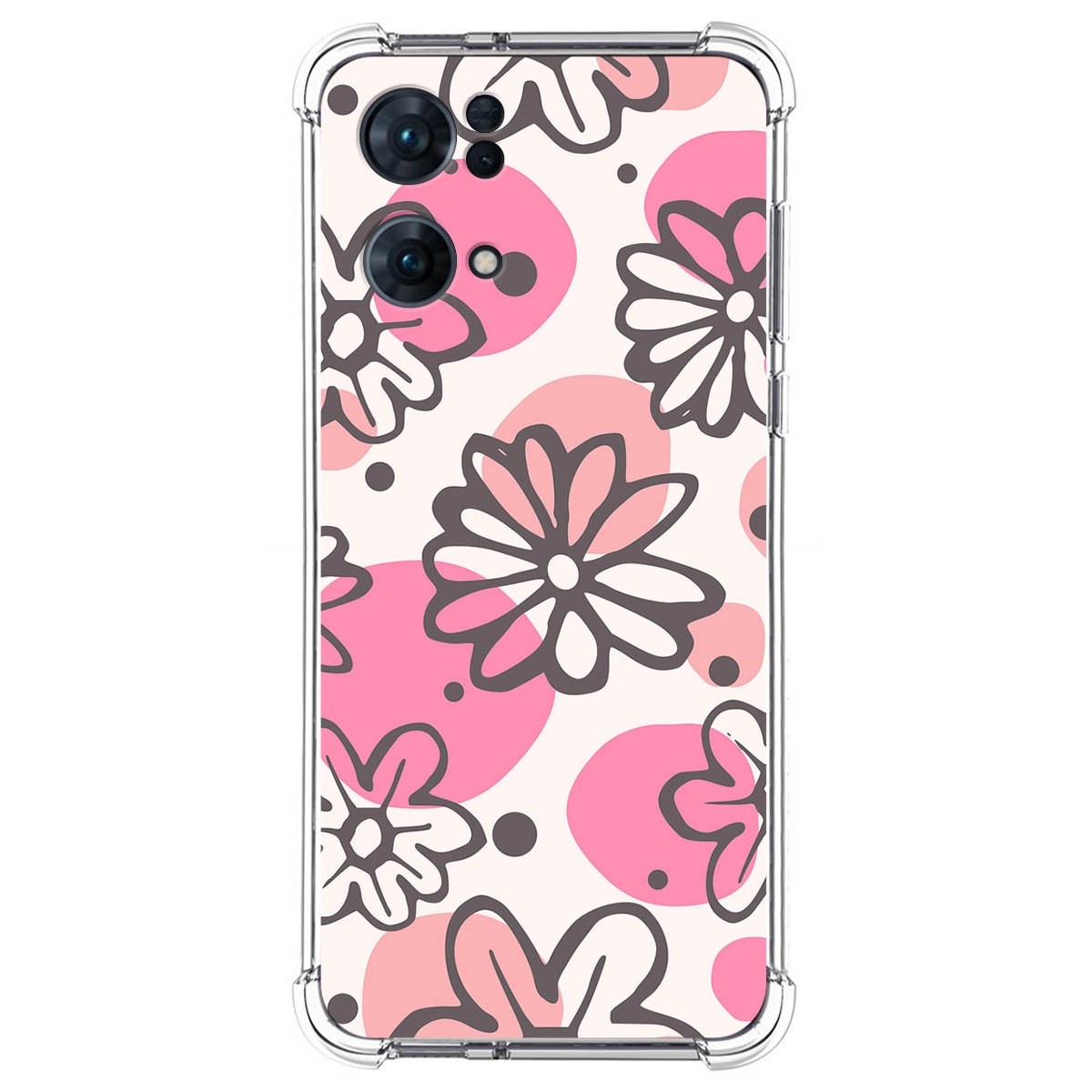 Funda Silicona Antigolpes para Oppo Reno 7 Pro 5G diseño Flores 09 Dibujos