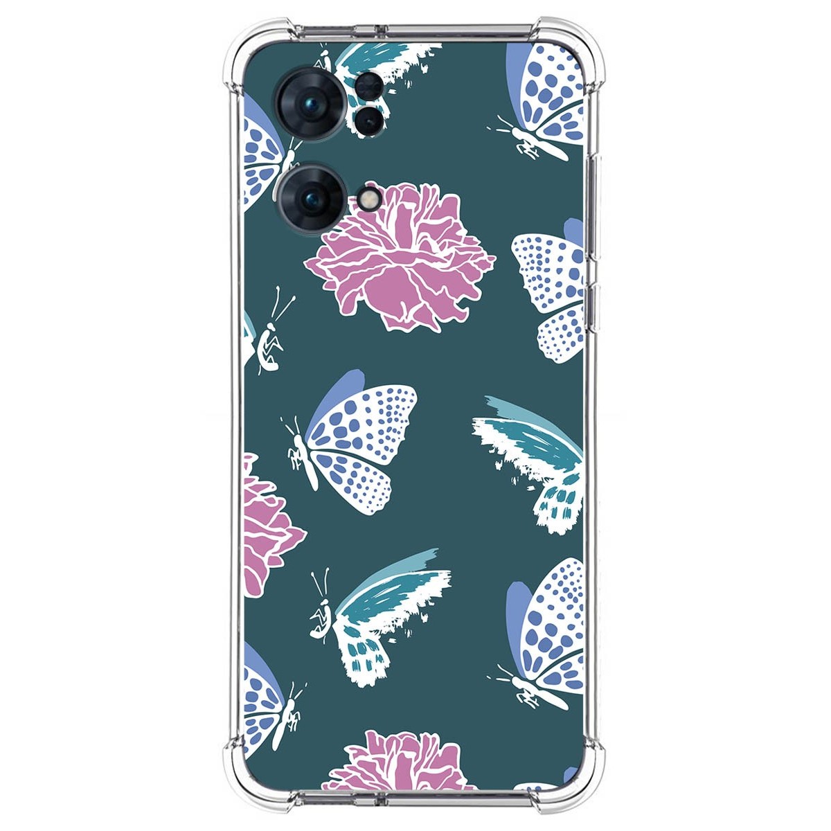 Funda Silicona Antigolpes para Oppo Reno 7 Pro 5G diseño Flores 10 Dibujos