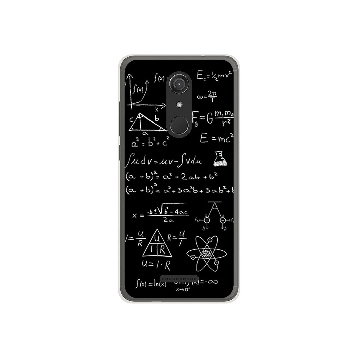 Funda Gel Tpu para Wiko View Diseño Formulas Dibujos