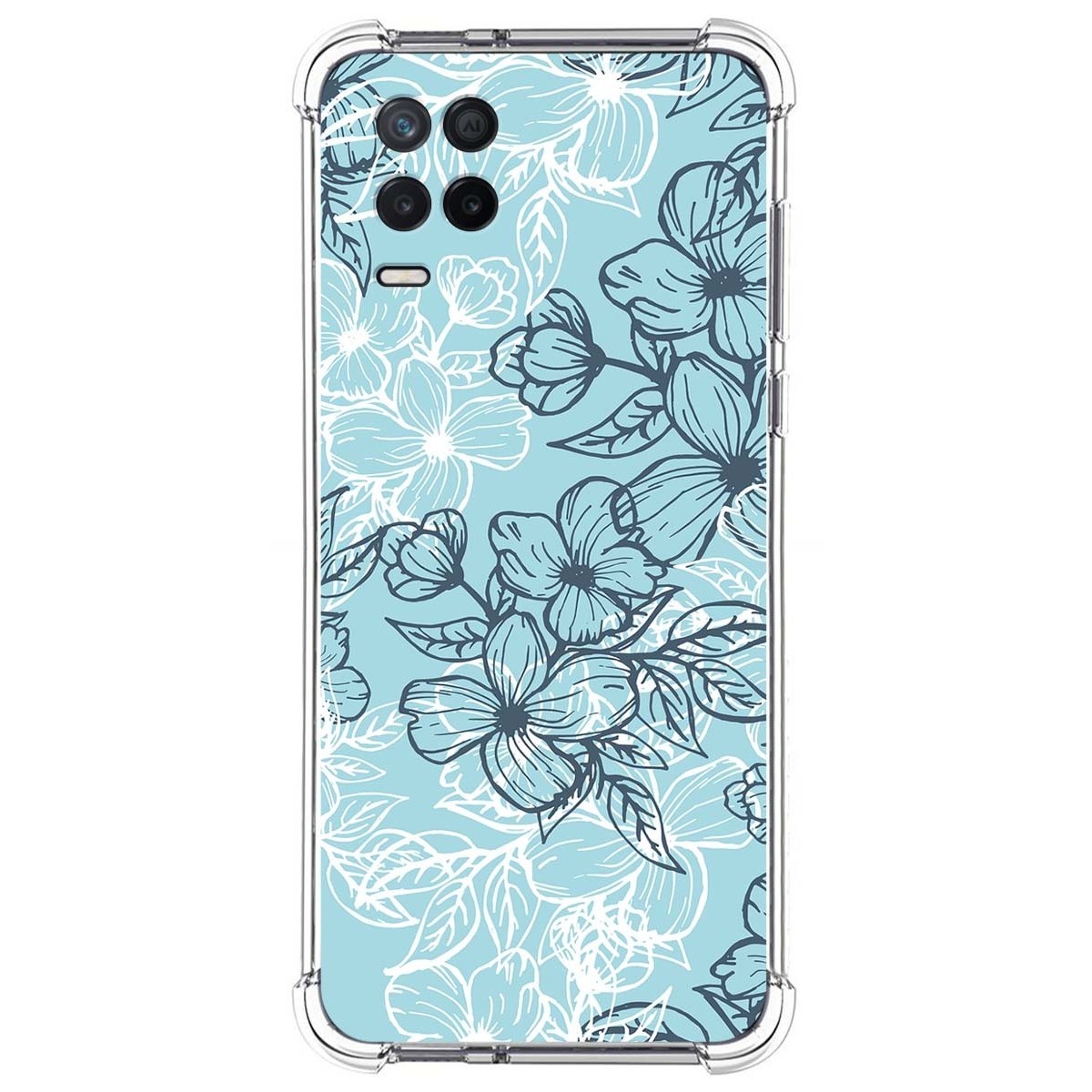 Funda Silicona Antigolpes para Realme 8 5G / Narzo 30 5G diseño Flores 03 Dibujos