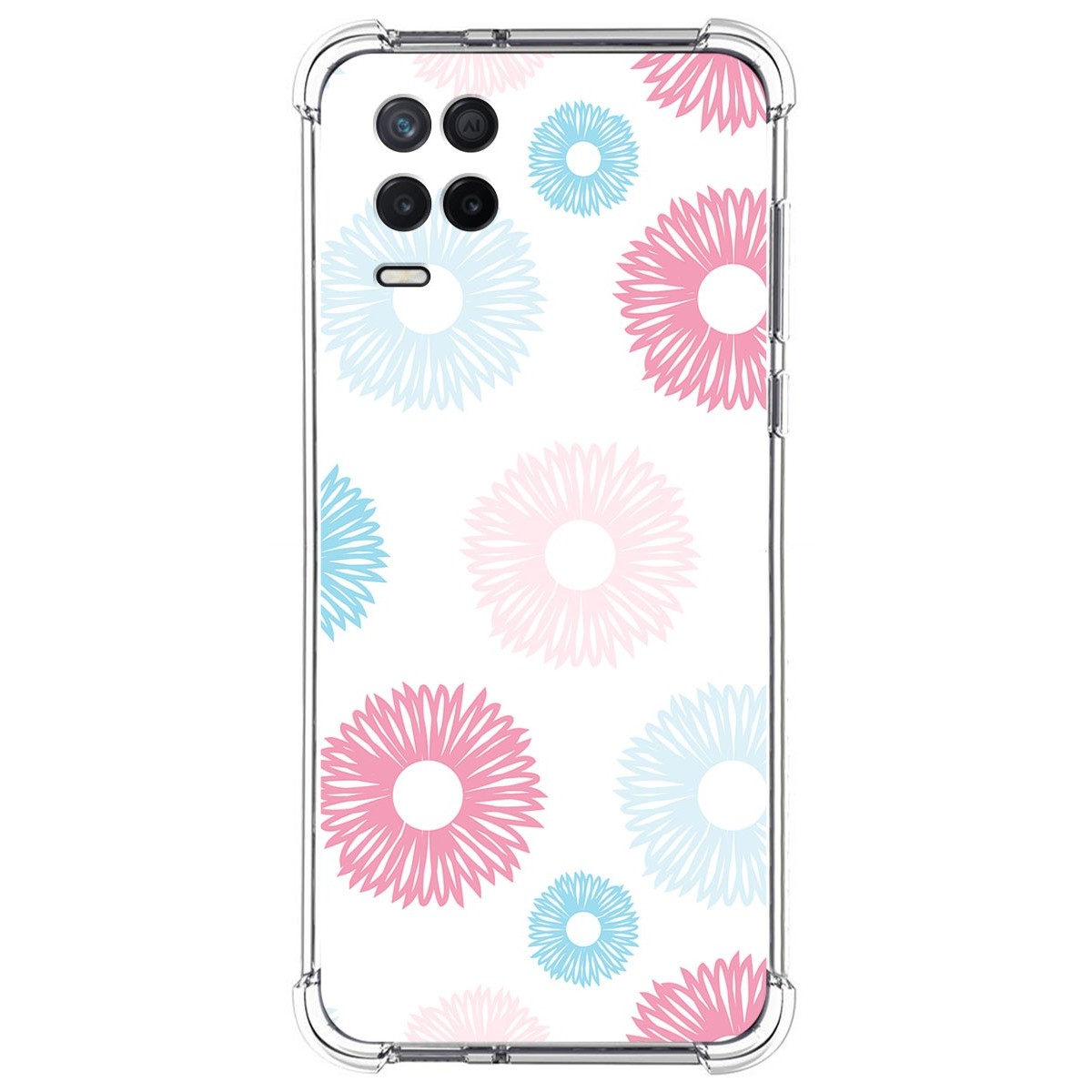 Funda Silicona Antigolpes para Realme 8 5G / Narzo 30 5G diseño Flores 06 Dibujos