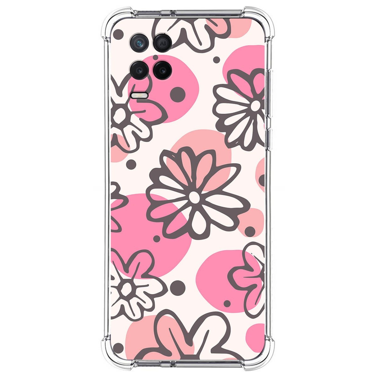 Funda Silicona Antigolpes para Realme 8 5G / Narzo 30 5G diseño Flores 09 Dibujos
