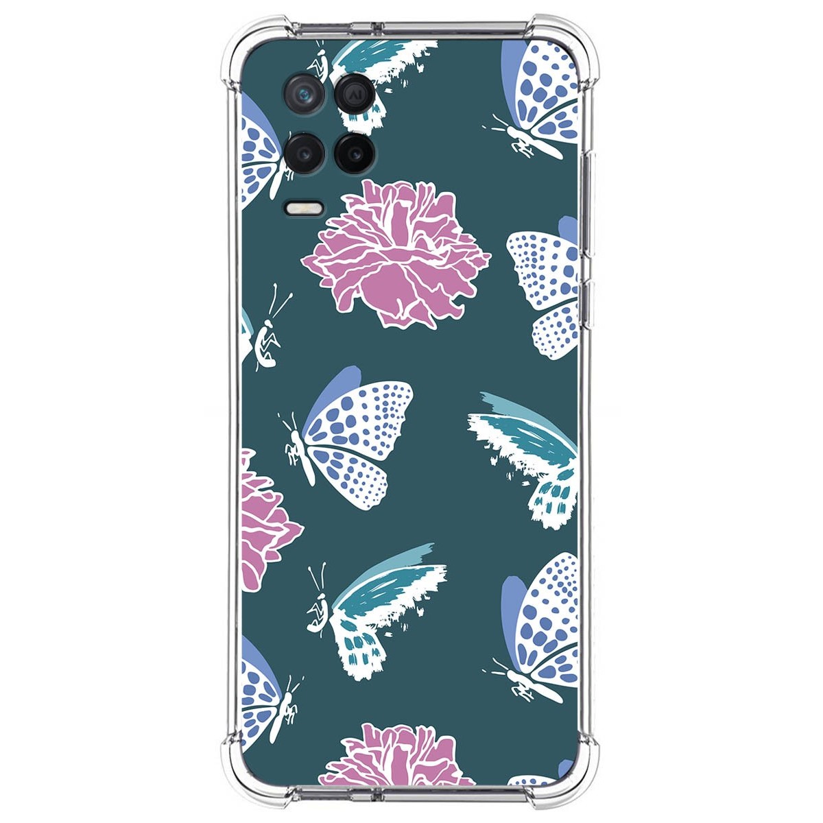 Funda Silicona Antigolpes para Realme 8 5G / Narzo 30 5G diseño Flores 10 Dibujos
