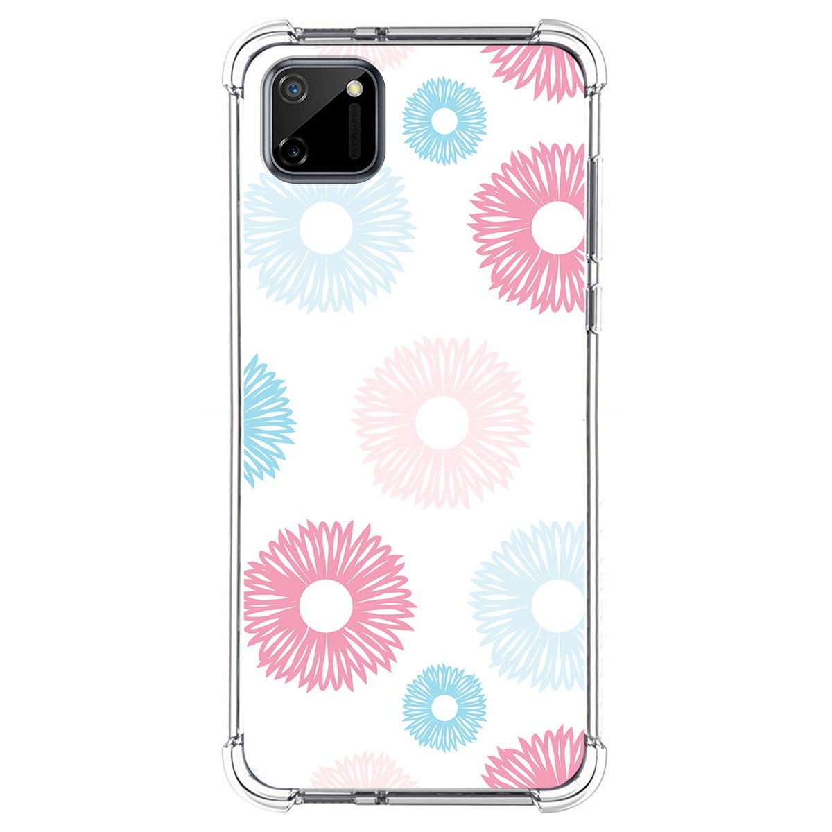 Funda Silicona Antigolpes para Realme C11 diseño Flores 06 Dibujos