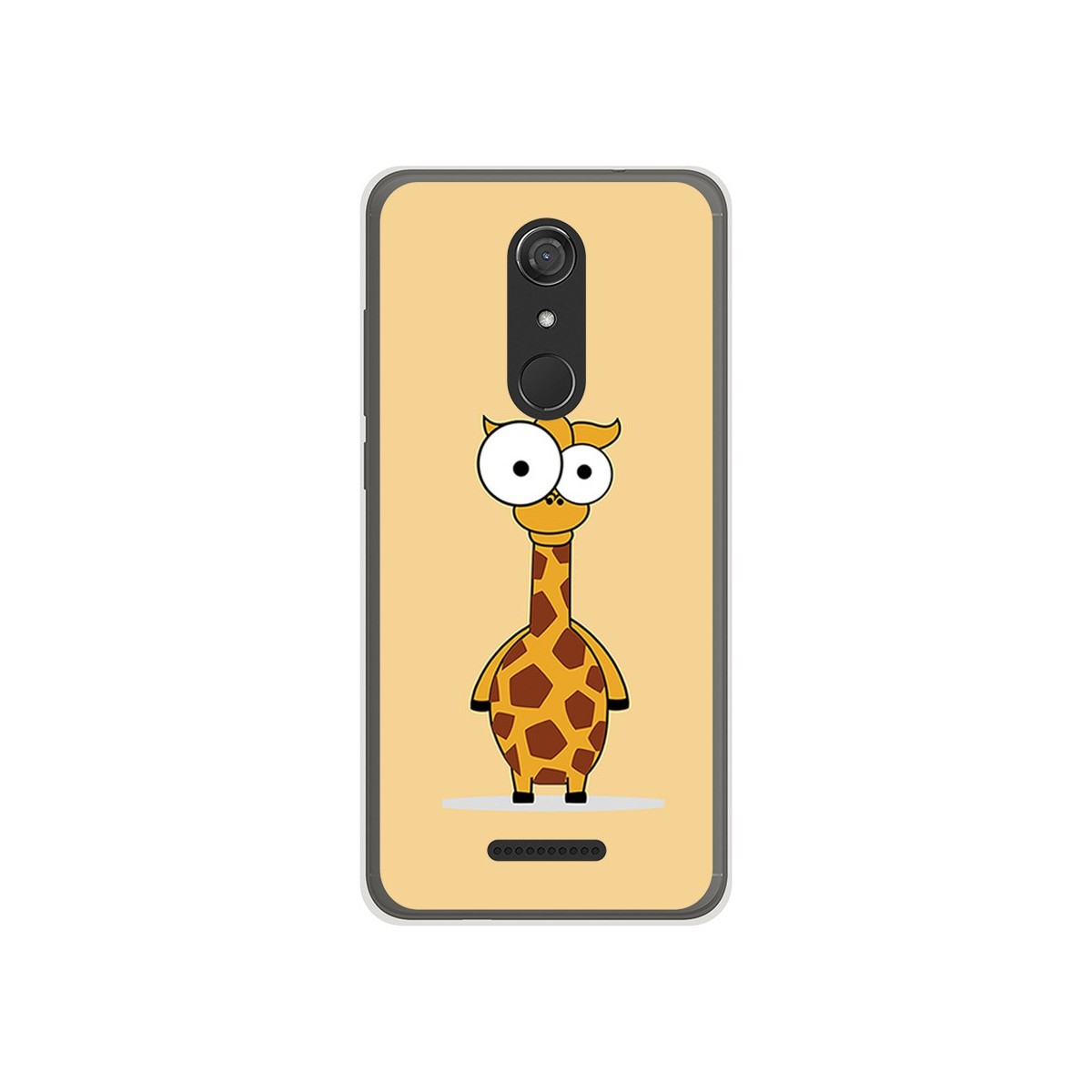 Funda Gel Tpu para Wiko View Diseño Jirafa Dibujos