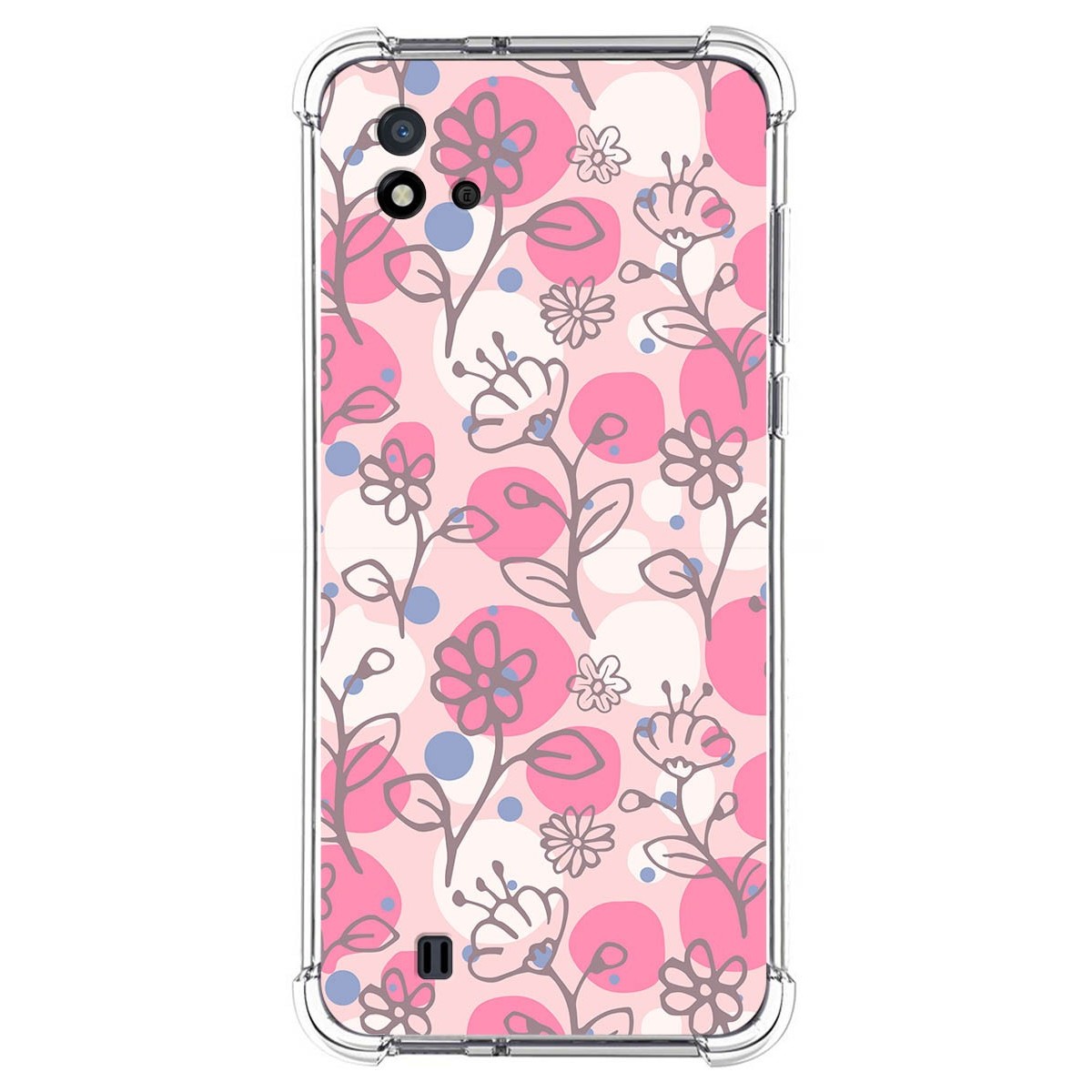 Funda Silicona Antigolpes para Realme C11 2021 diseño Flores 07 Dibujos