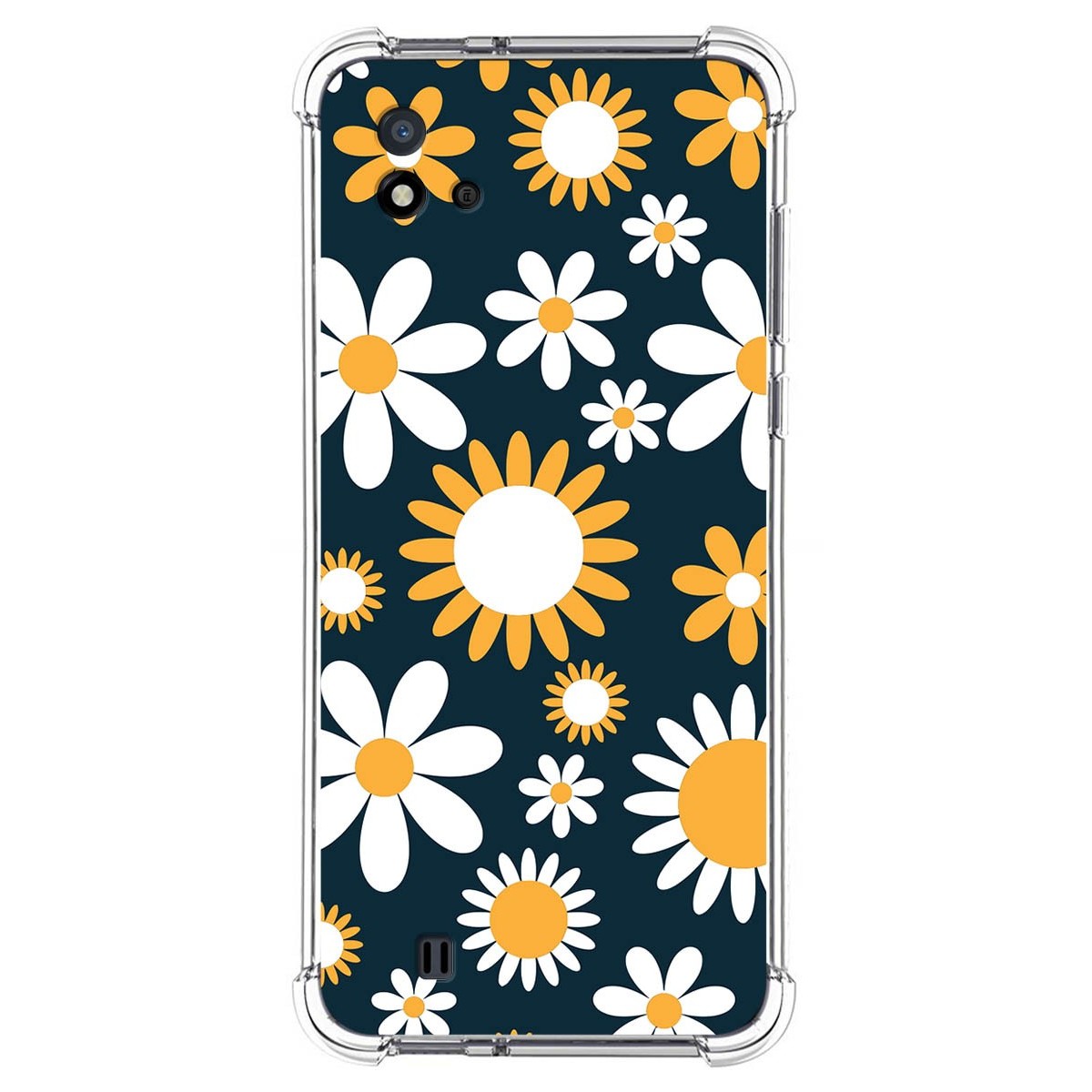Funda Silicona Antigolpes para Realme C11 2021 diseño Flores 08 Dibujos