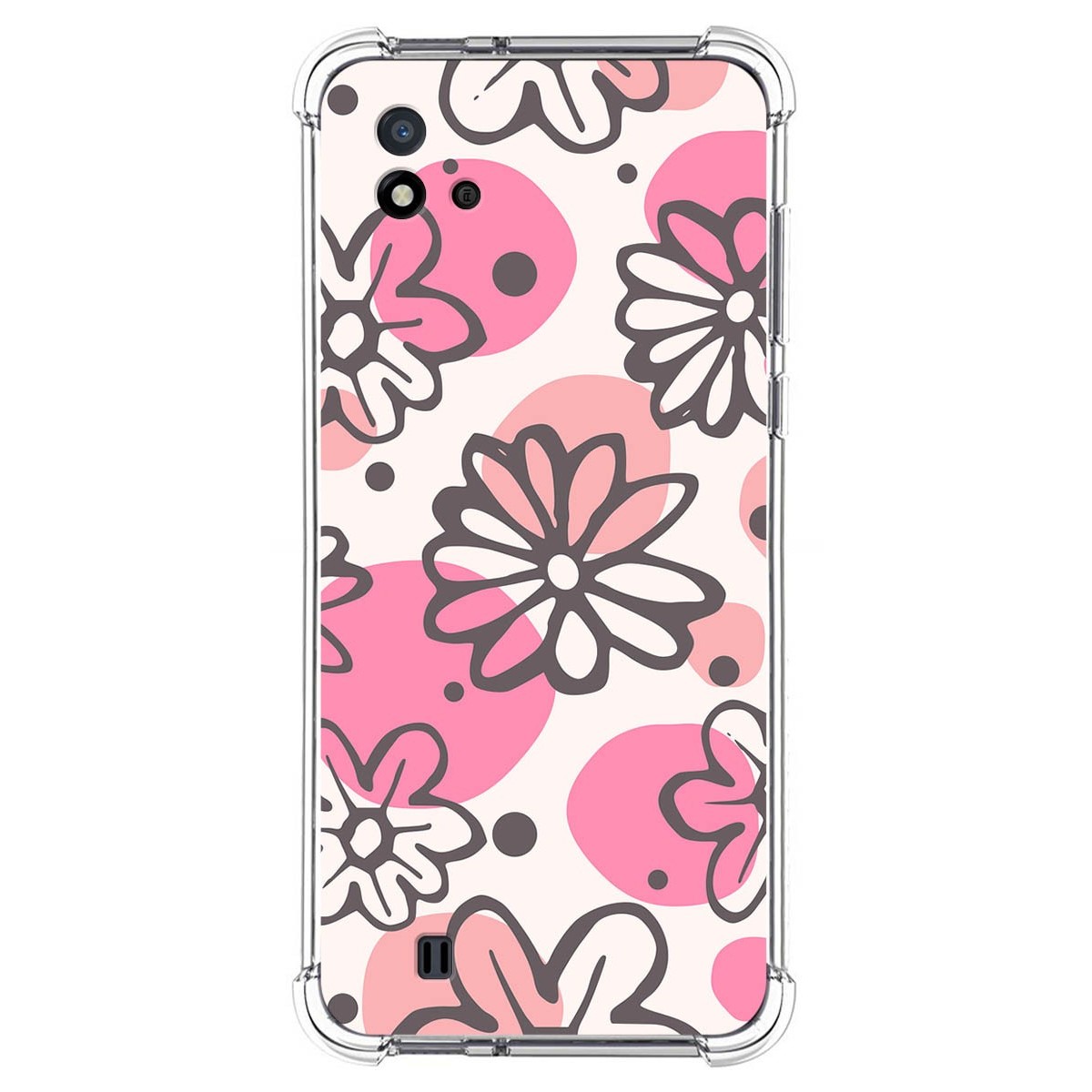 Funda Silicona Antigolpes para Realme C11 2021 diseño Flores 09 Dibujos
