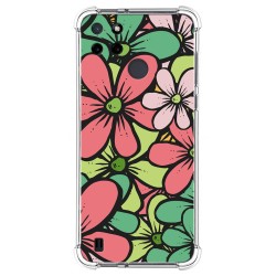 Funda Silicona Antigolpes para Realme C21Y / C25Y diseño Flores 02 Dibujos