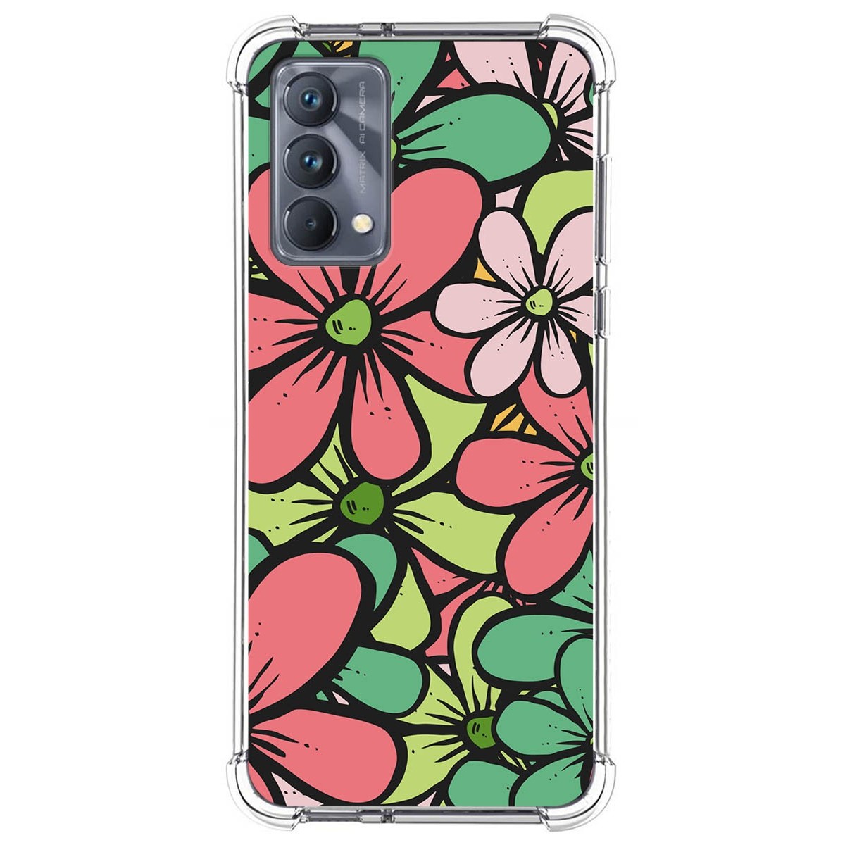 Funda Silicona Antigolpes para Realme GT Master Edition diseño Flores 02 Dibujos