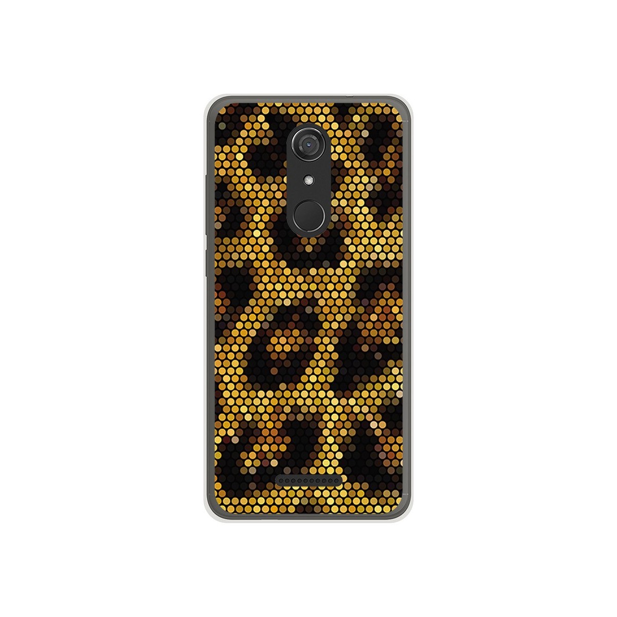 Funda Gel Tpu para Wiko View Diseño Leopardo Dibujos