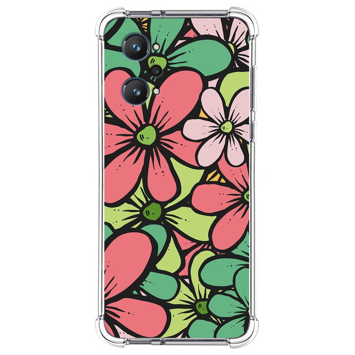 Funda Silicona Antigolpes para Realme GT Neo 2 5G diseño Flores 02 Dibujos