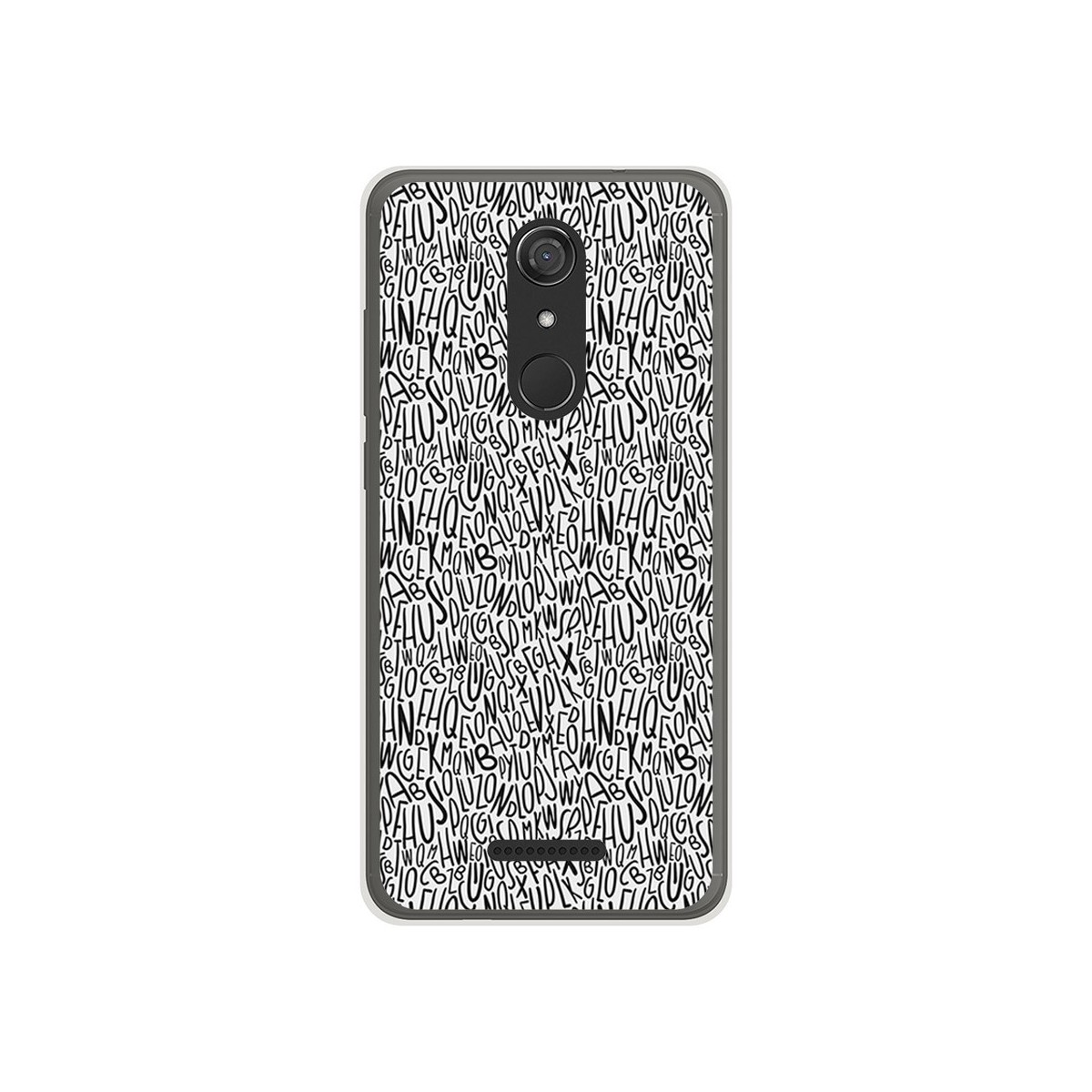 Funda Gel Tpu para Wiko View Diseño Letras Dibujos