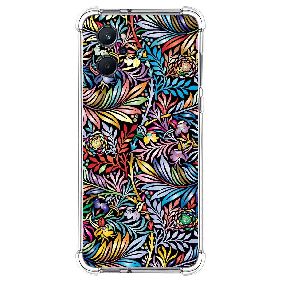 Funda Silicona Antigolpes para Realme 9i diseño Flores 04 Dibujos