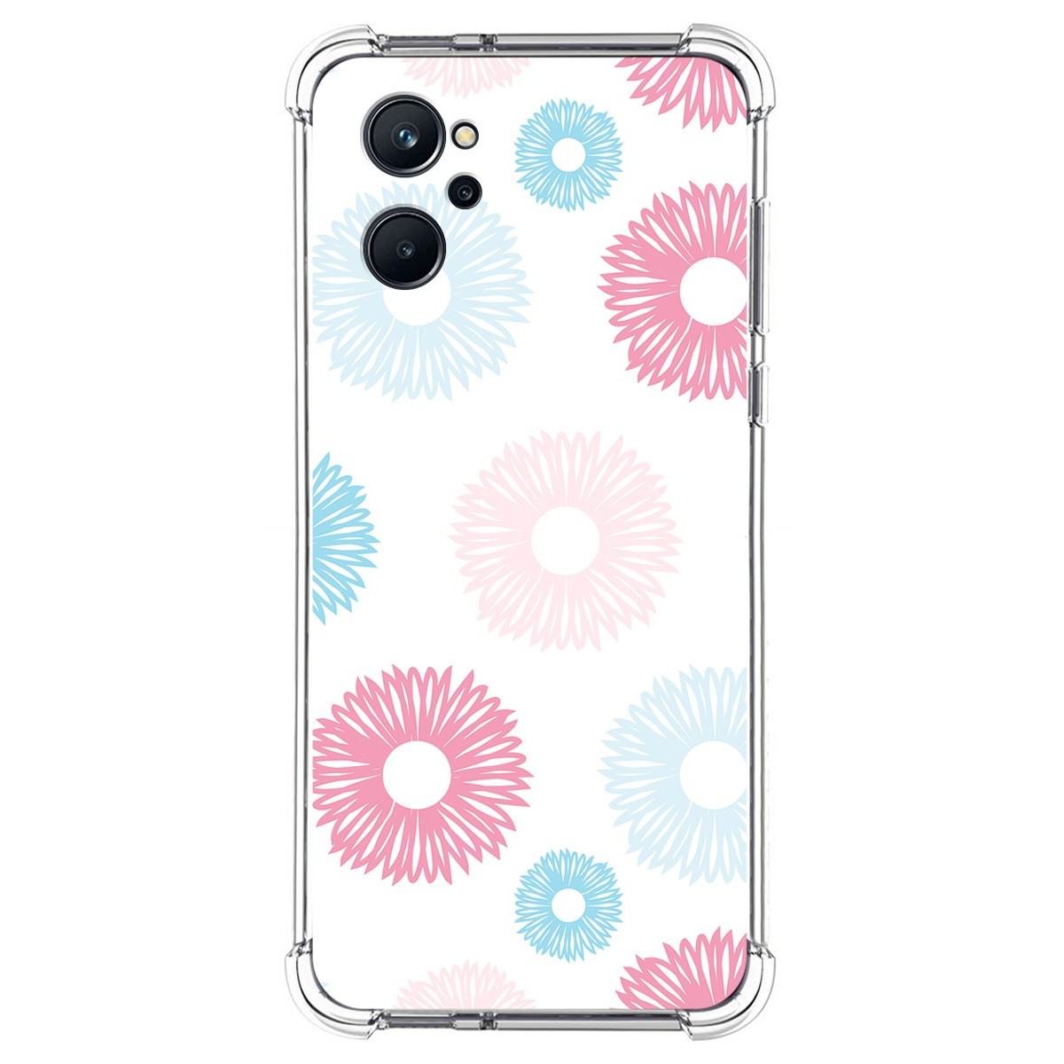 Funda Silicona Antigolpes para Realme 9i diseño Flores 06 Dibujos