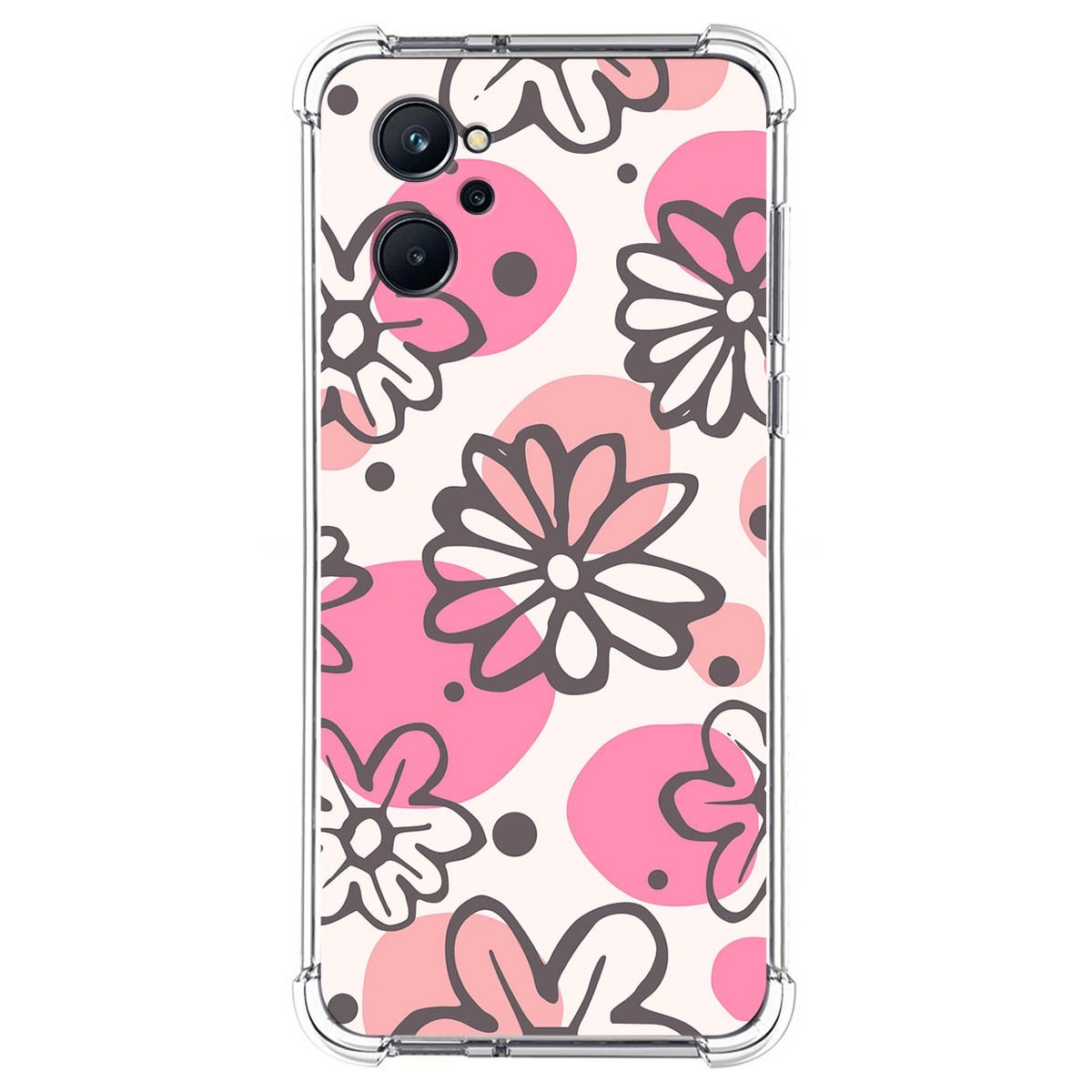 Funda Silicona Antigolpes para Realme 9i diseño Flores 09 Dibujos
