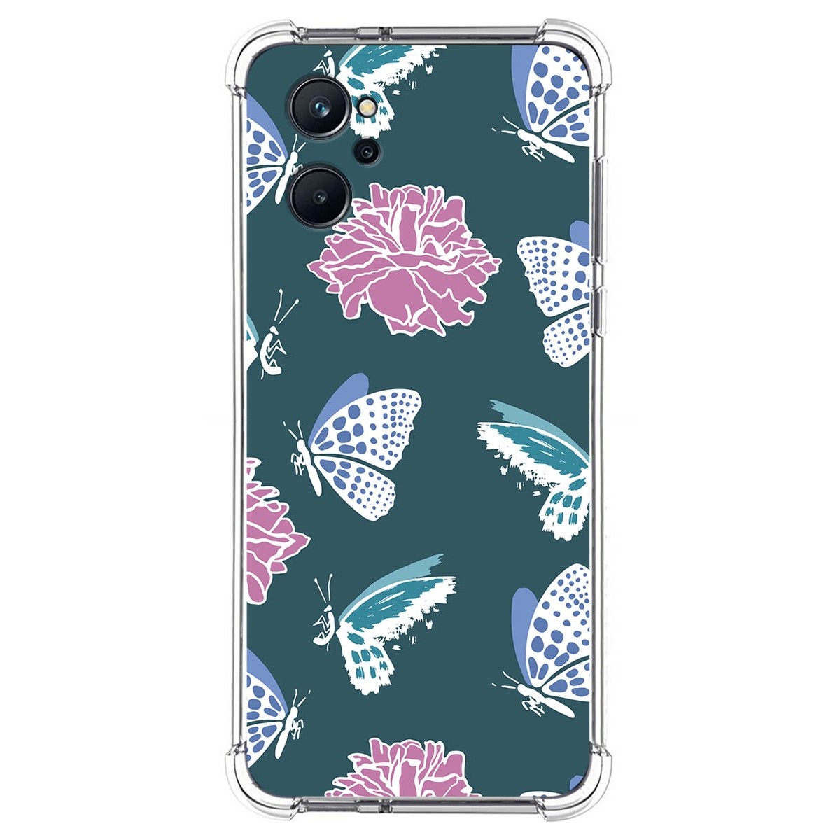 Funda Silicona Antigolpes para Realme 9i diseño Flores 10 Dibujos