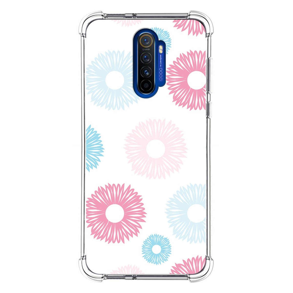 Funda Silicona Antigolpes para Realme X2 Pro diseño Flores 06 Dibujos