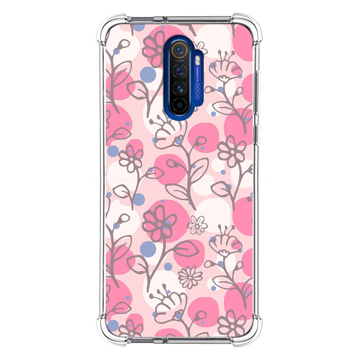 Funda Silicona Antigolpes para Realme X2 Pro diseño Flores 07 Dibujos