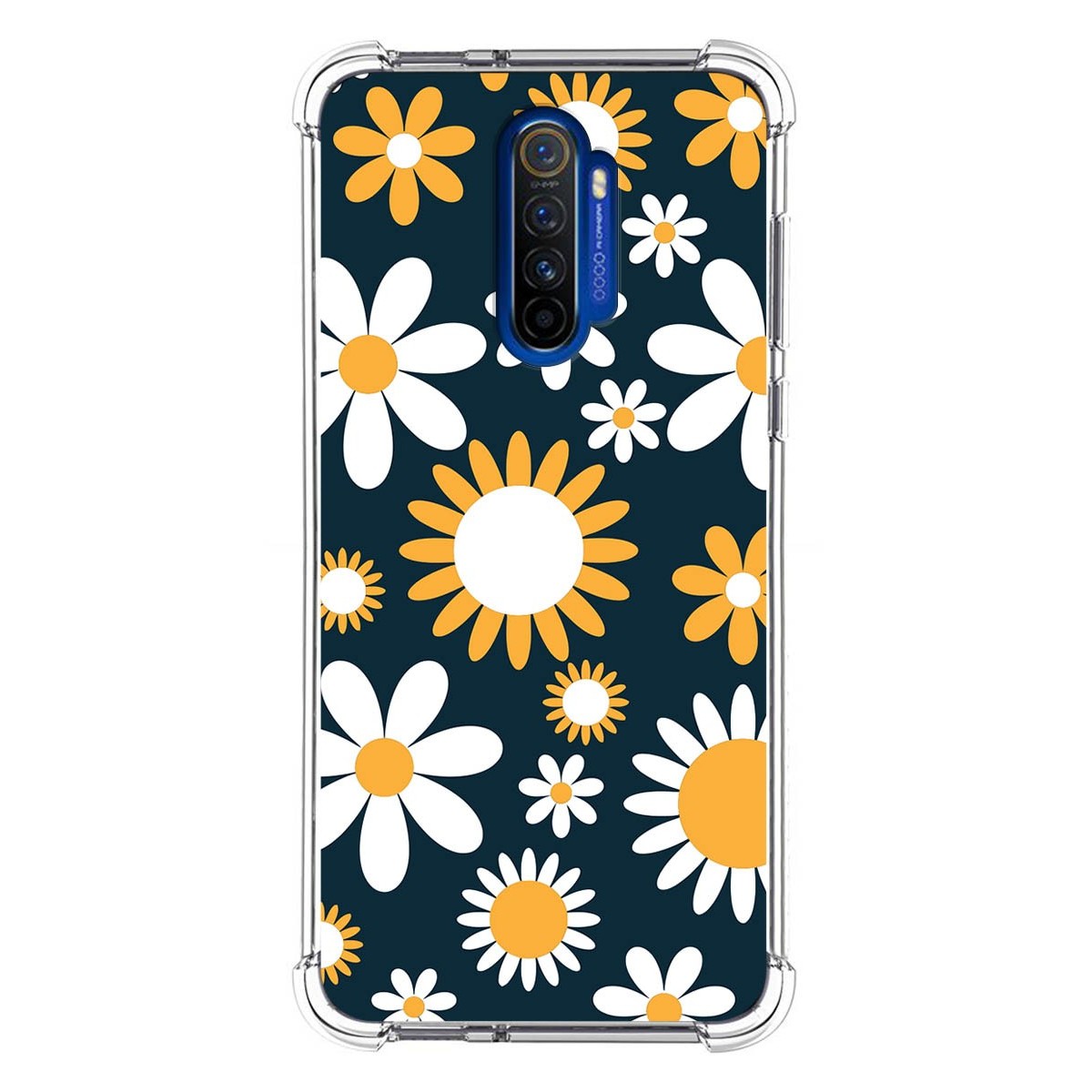 Funda Silicona Antigolpes para Realme X2 Pro diseño Flores 08 Dibujos