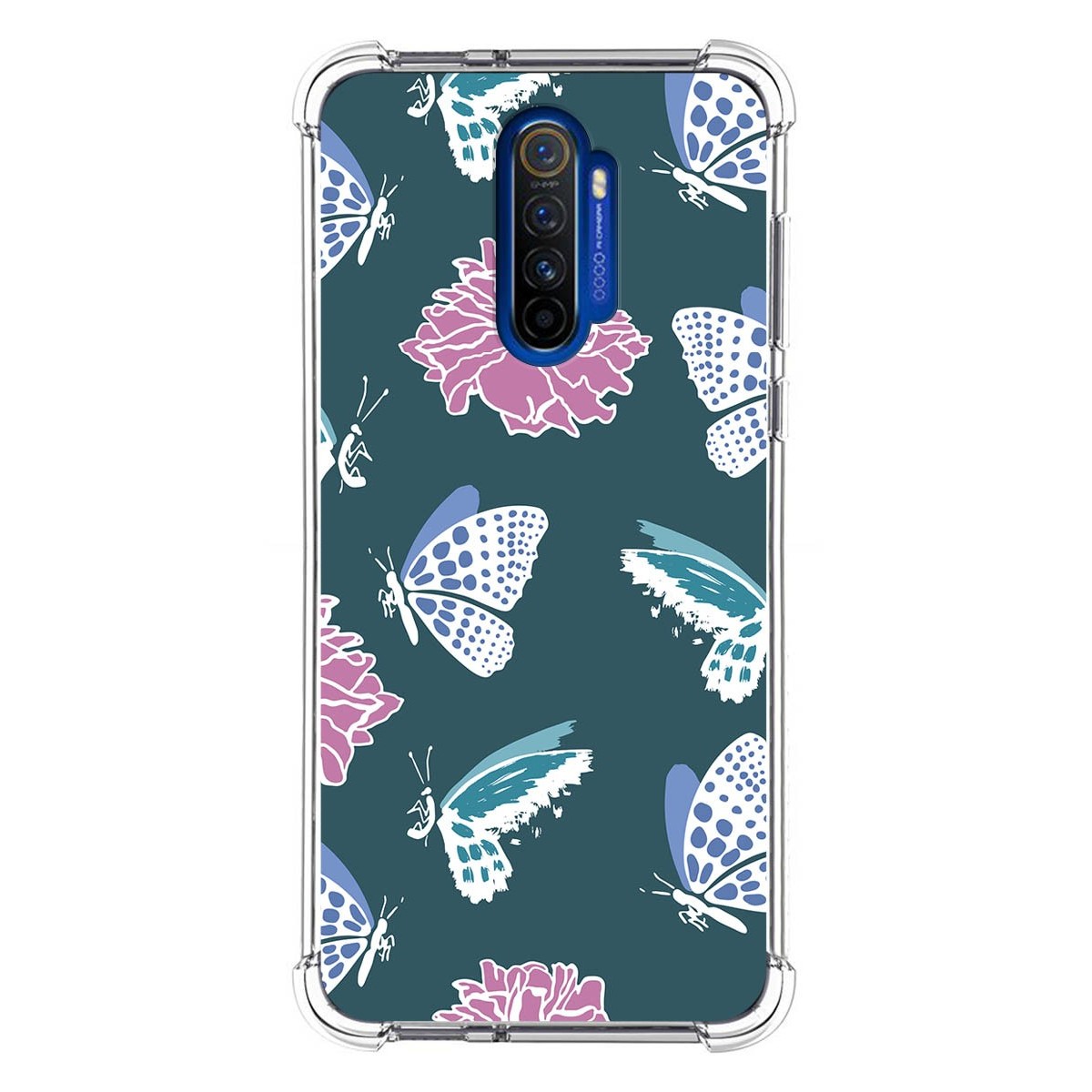 Funda Silicona Antigolpes para Realme X2 Pro diseño Flores 10 Dibujos