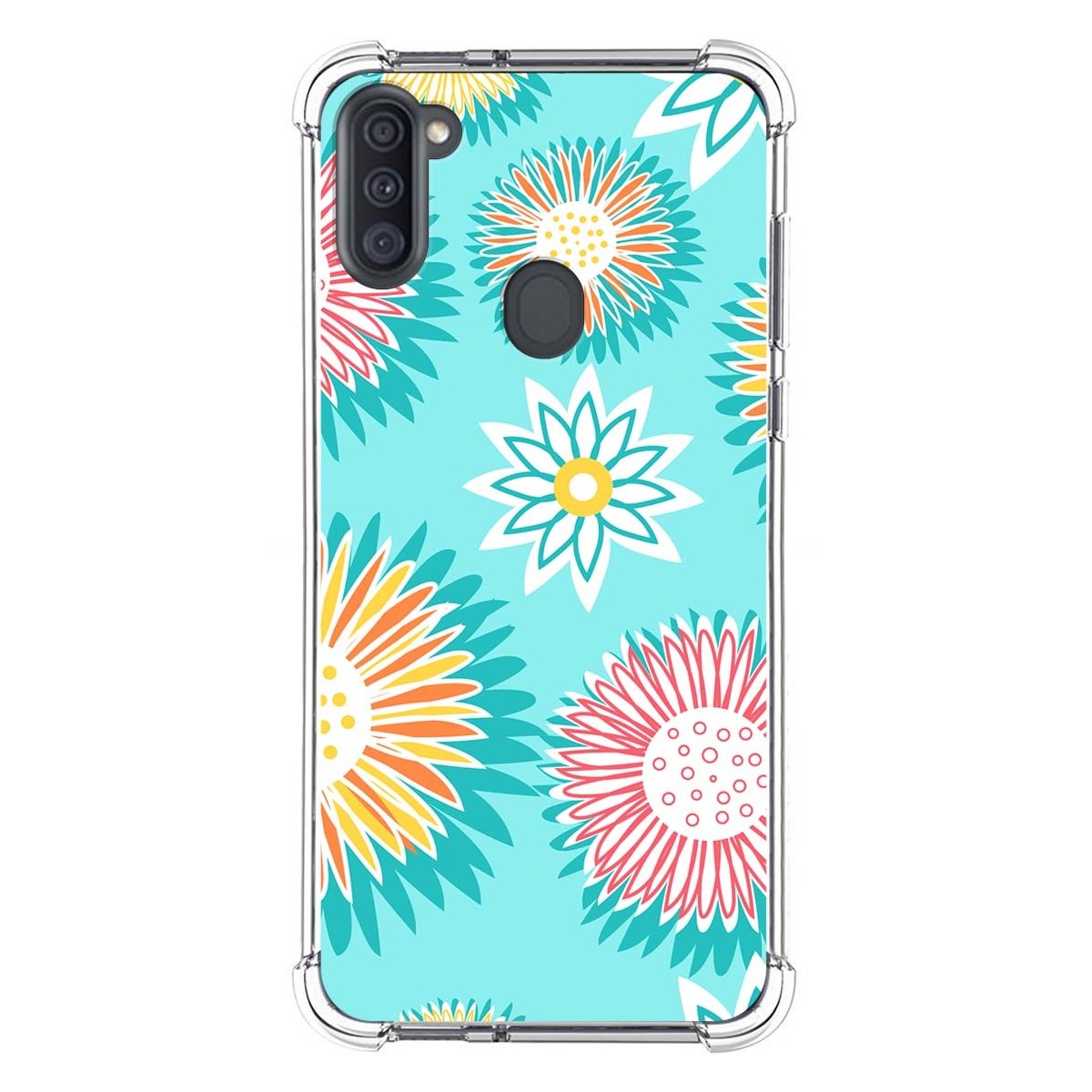 Funda Silicona Antigolpes para Samsung Galaxy A11 / M11 diseño Flores 05 Dibujos