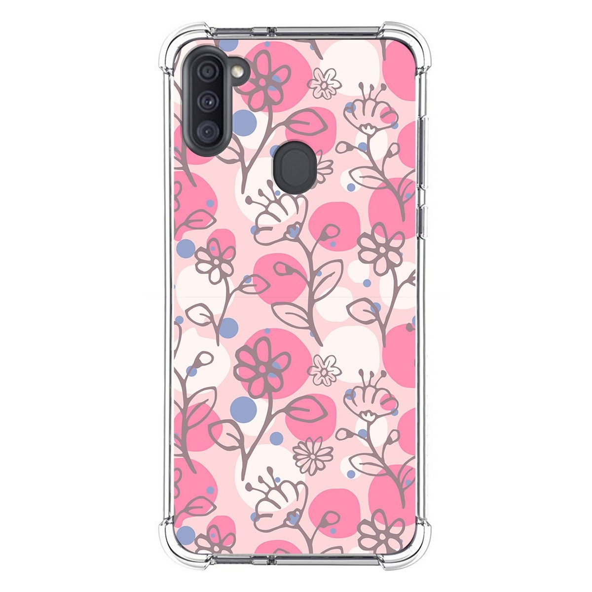 Funda Silicona Antigolpes para Samsung Galaxy A11 / M11 diseño Flores 07 Dibujos