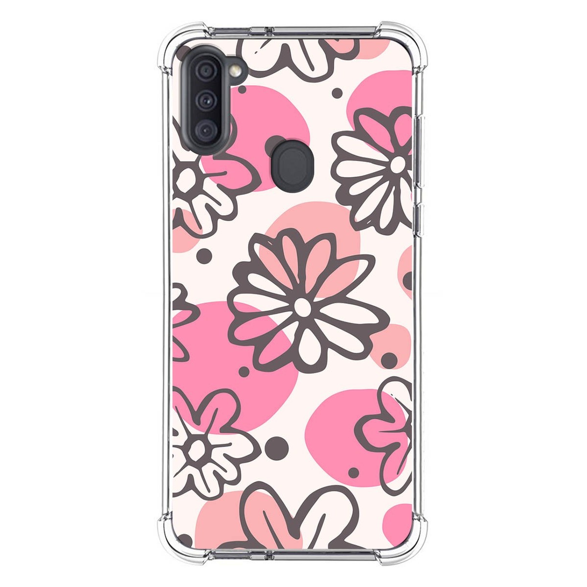 Funda Silicona Antigolpes para Samsung Galaxy A11 / M11 diseño Flores 09 Dibujos